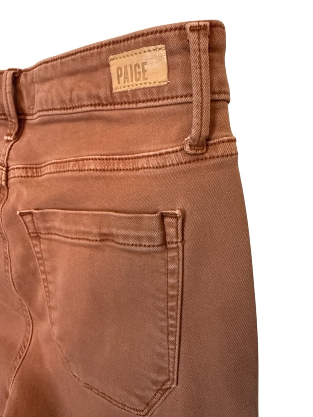Paige Cargo Skinny Pants Brown Tan High Rise Size 23 - Picture 6 of 9
